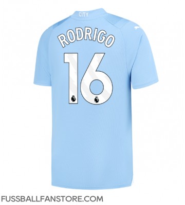 Manchester City Rodri Hernandez #16 Replik Heimtrikot 2023-24 Kurzarm